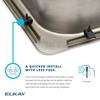 Elkay Classic SS 19-1/2" x 22" x 10-1/8", Single Bowl Drop-in Sink DLR202210OS4